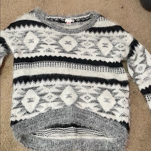 fuzzy and hood for church sweater